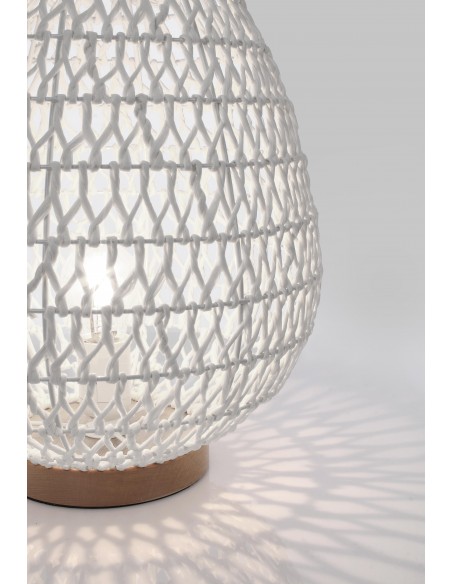 LAMPADA TAV. ZAMBIA BIANCO-NAT H35